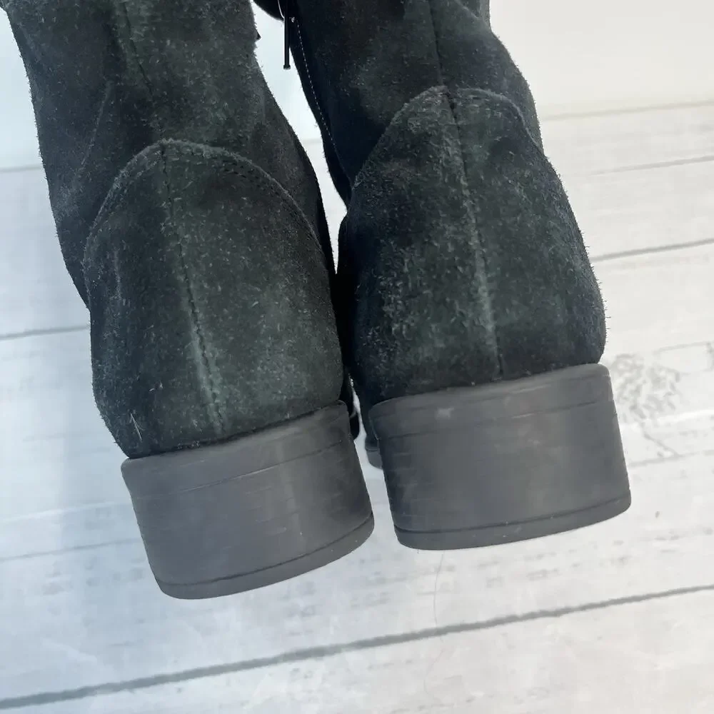 Martino Canadian Suede Leather Slouch Boots Women's 9M Winter Outdoor Ski Lodge